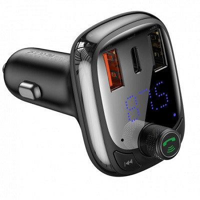 FM-модулятор OS-BASEUS T shaped S-13 car bluetooth MP3 player (PPS fast charging edition) CCMT000101 - фото 2 - id-p168472094