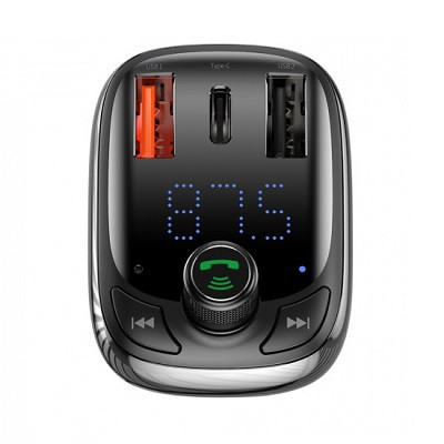 FM-модулятор OS-BASEUS T shaped S-13 car bluetooth MP3 player (PPS fast charging edition) CCMT000101 - фото 3 - id-p168472094