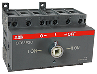 Выкл. нагрузки реверсивный OT80F3C, 3P, схема I-0-II, без рукоятки