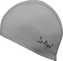 Шапочка для плавания Indigo IN048-GR Grey комби с ПУ