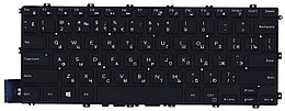 Клавиатура для ноутбука Dell Inspiron 14" 5480 черная, с подсветкой,плоский Enter