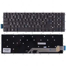 Клавиатура для ноутбука Dell Inspiron G3 15-5565 черная, без рамки