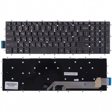 Клавиатура для ноутбука Dell Inspiron G3 15-7566 черная, без рамки