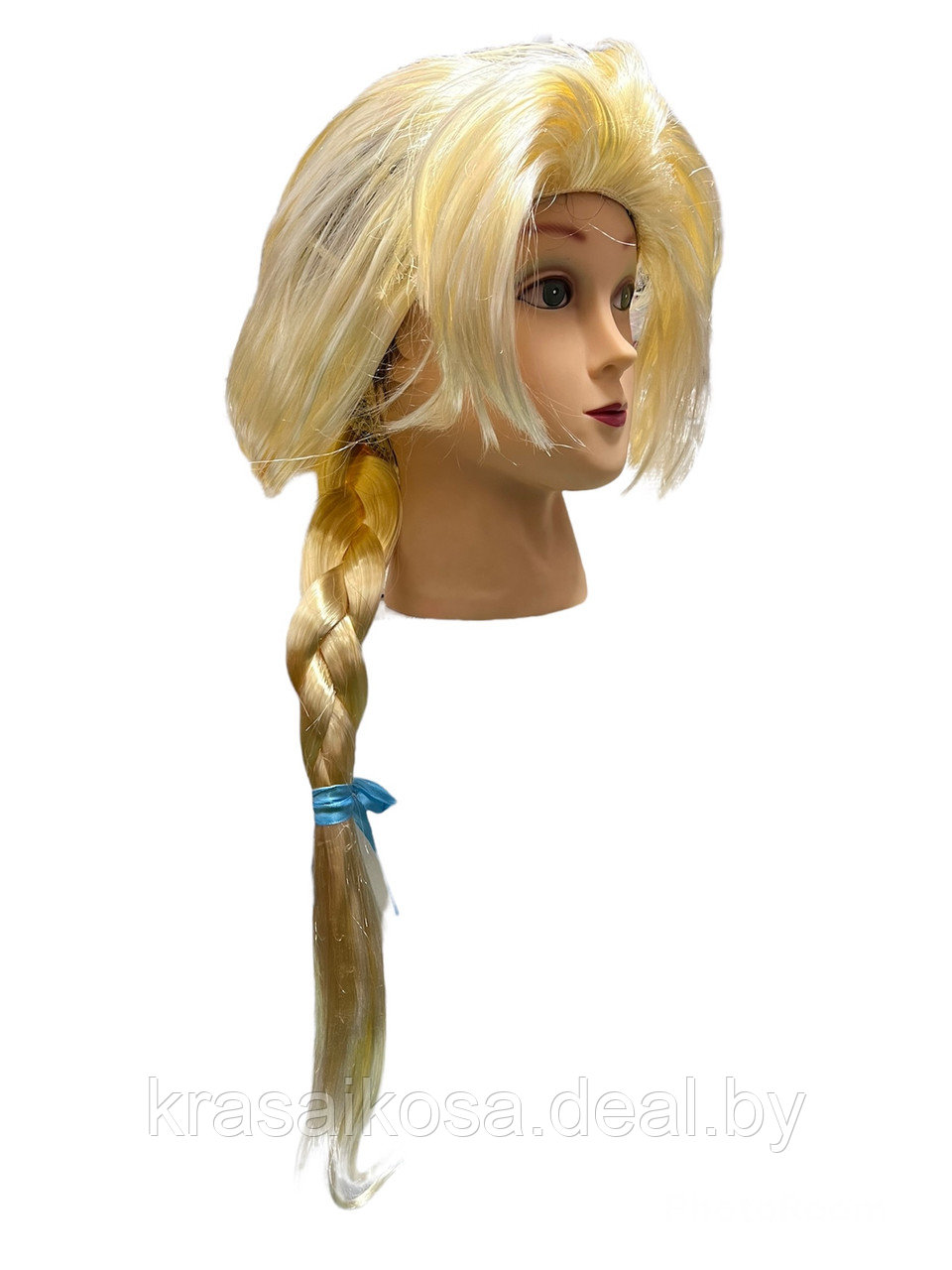 Парик с косой Снегурочка Блонд искусственные волосы карнавальный маскарадный - фото 1 - id-p168465463