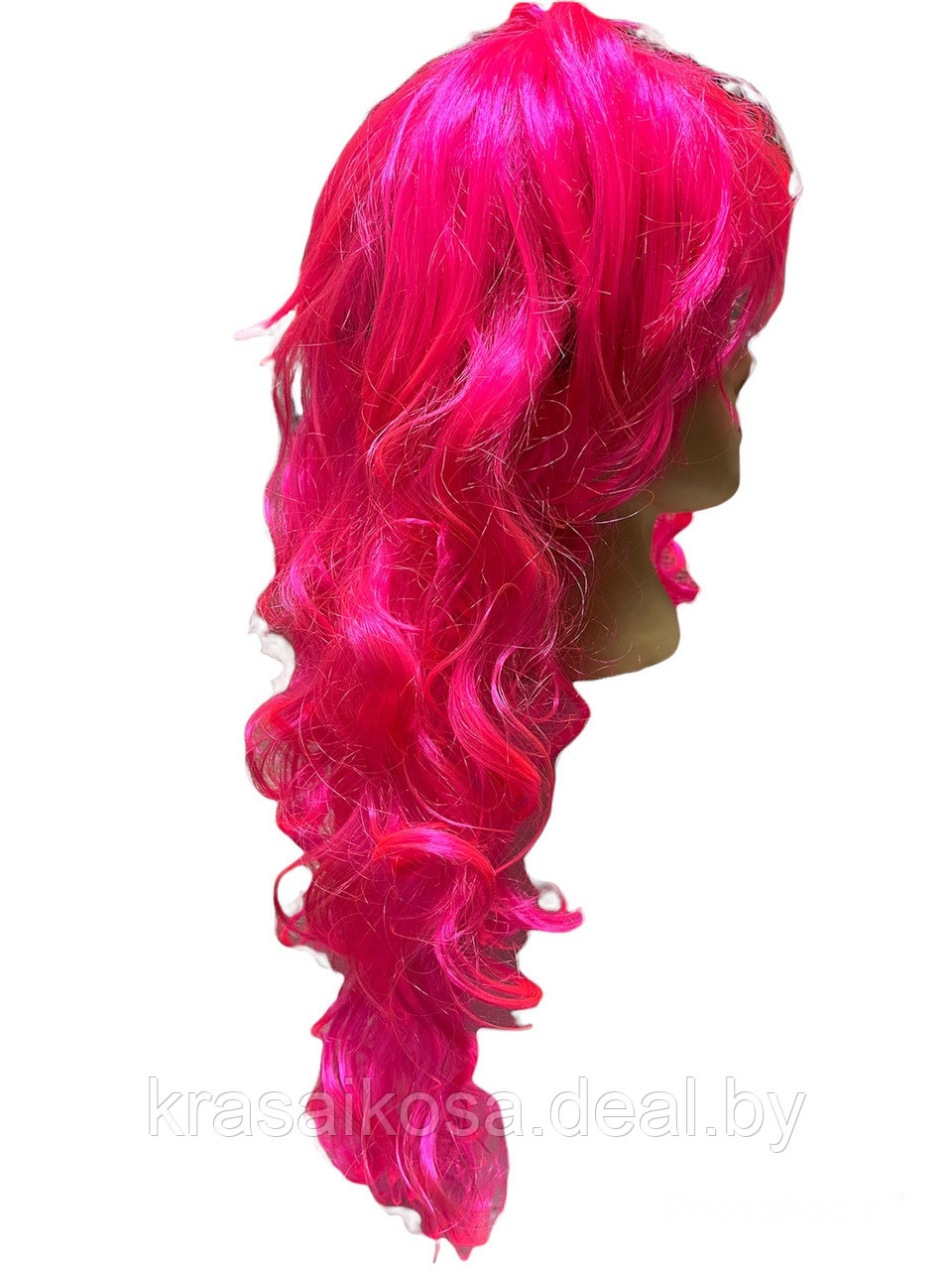 Парик цветной карнавальный Розовый неоновый - фото 1 - id-p168442345