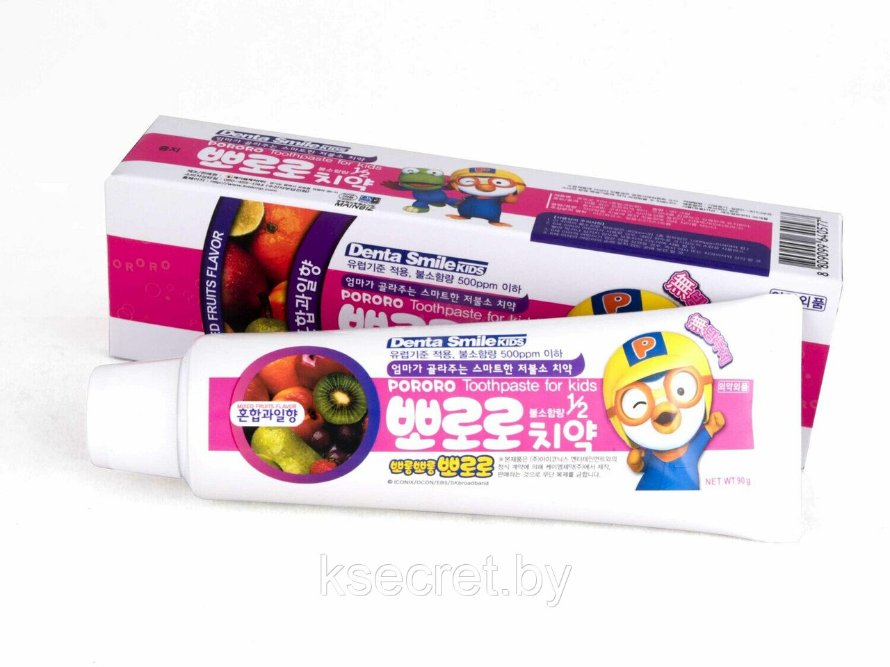 Детская зубная паста с ароматом смешанные фрукты Pororo Toothpaste Mixed Fruit - фото 2 - id-p168486278