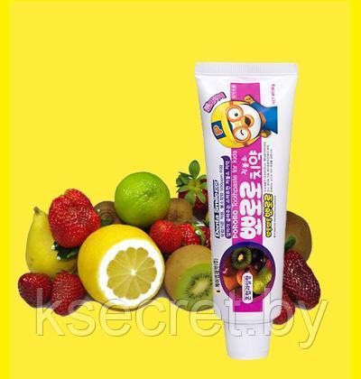 Детская зубная паста с ароматом смешанные фрукты Pororo Toothpaste Mixed Fruit - фото 3 - id-p168486278