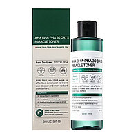 Кислотный очищающий тоник для проблемной кожи SOME BY MI AHA.BHA.PHA 30 Days Miracle Toner 150ml