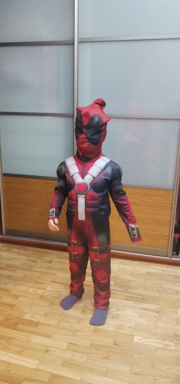 Детский карнавальный костюм Дед Пул Deadpool с мускулами - фото 1 - id-p111151291