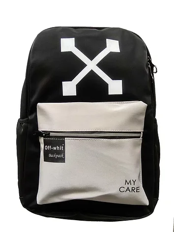Городской рюкзак Off-White My Care (черный/серый), фото 2