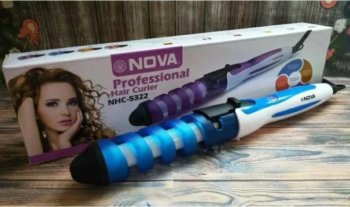 Стайлер для волос NOVA NHC-5322 (синий) - фото 3 - id-p146250923