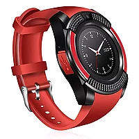 Умные часы Smartwatch V8 (красный/черный)