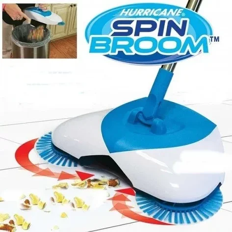 Беспроводной механический чудо веник SPIN BROOM, фото 2