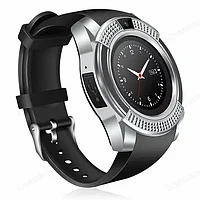 Умные часы Smartwatch V8 (серебро/черный)