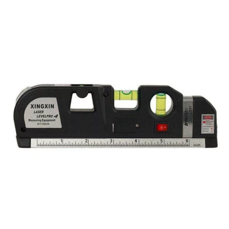 Лазерный уровень Xingxin Laser Level Pro 4 с рулеткой 2.5м. (Чёрный) - фото 2 - id-p127908519