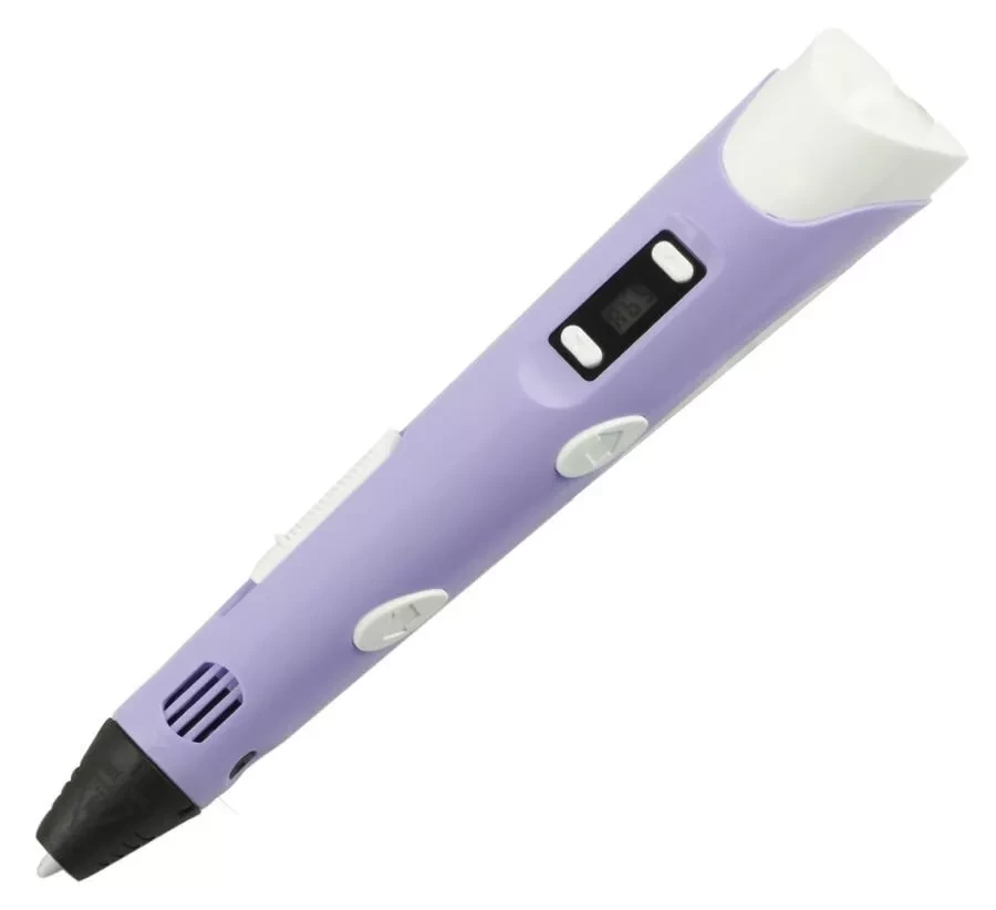 3Д ручка 3D Pen 5 c LCD дисплеем, трафаретами и игрушкой "LOL" (фиолетовый) - фото 8 - id-p143514673