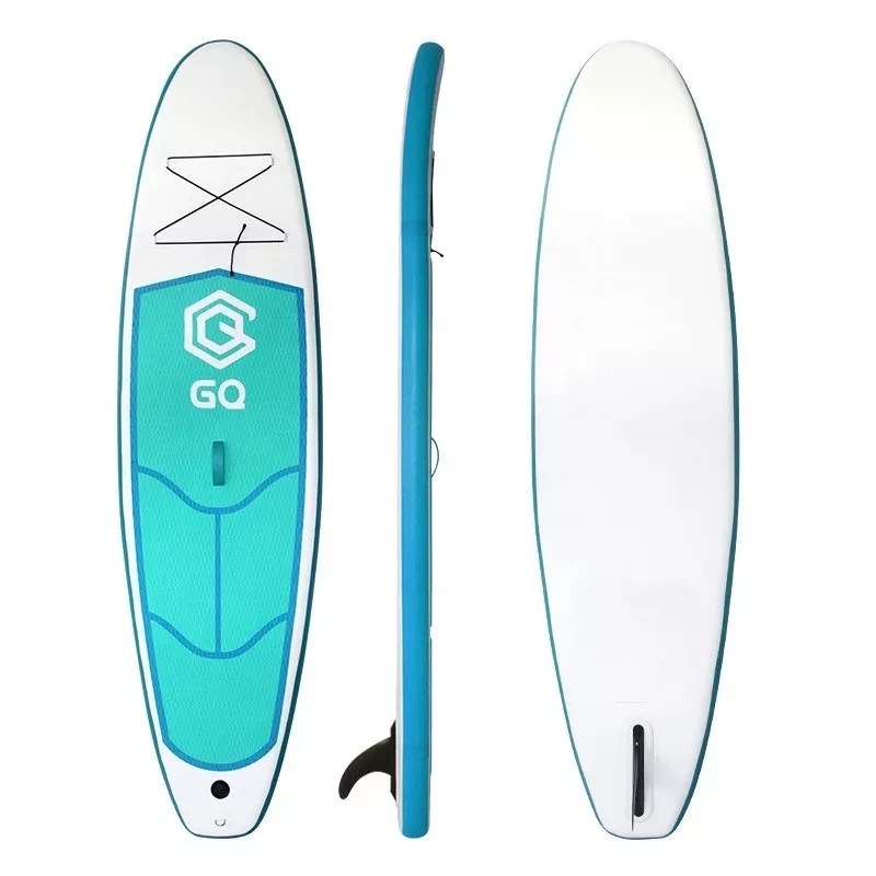 Прокат Доска SUP Board надувная (Сап Борд) GQ290 (белый/зеленый) 9'5 (290см) - фото 2 - id-p151133203