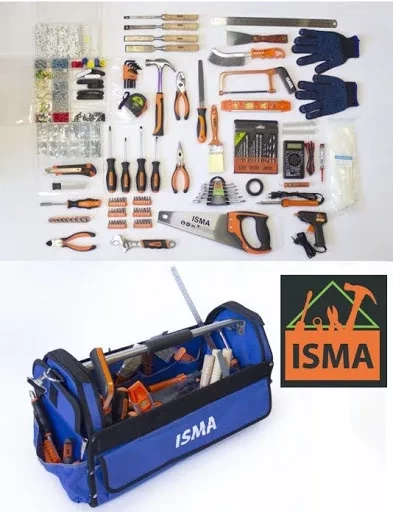 Набор инструментов ISMA 1505пр.1/4''(6гр)(5-13мм), в сумке - фото 1 - id-p154606424