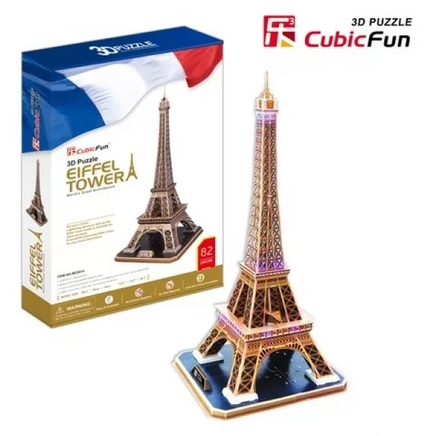 3D пазл "Эйфелева башня" CubicFun - фото 2 - id-p144196756