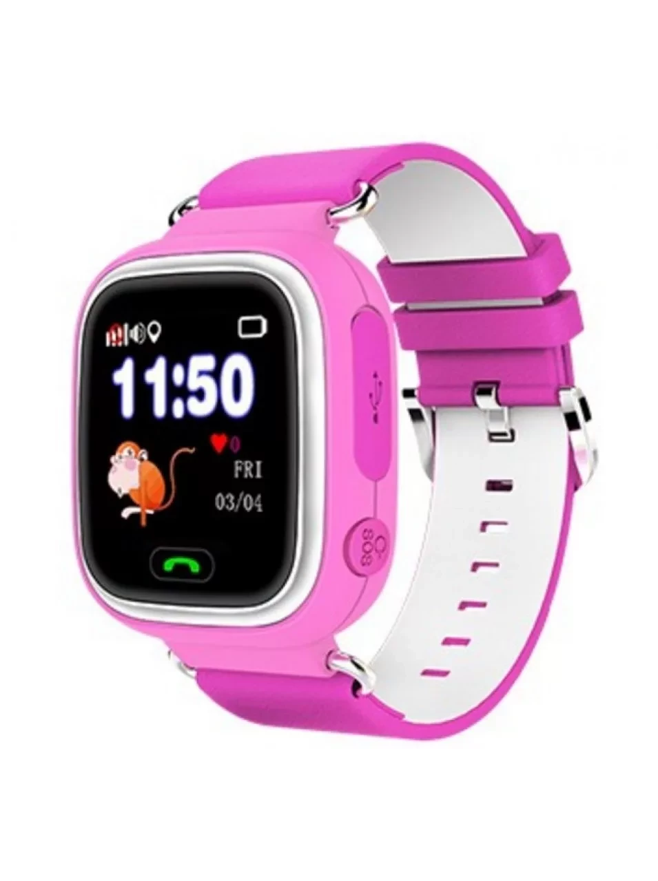 Детские часы с GPS трекером Smart Baby Watch G72 Wifi (Розовые) - фото 1 - id-p125856356
