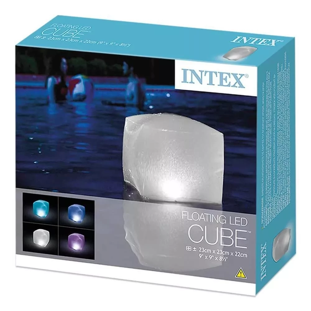 Плавающая светодиодная подсветка для бассейна Intex Куб (28694) - фото 1 - id-p156436201