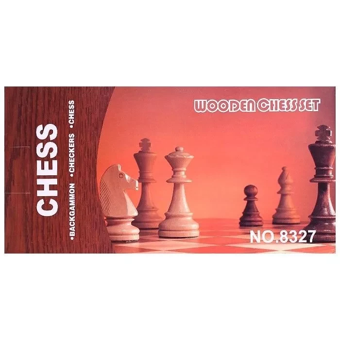 Игра 3 в1 Шахматы,шашки,нарды 49,5*49,5см (деревянные)