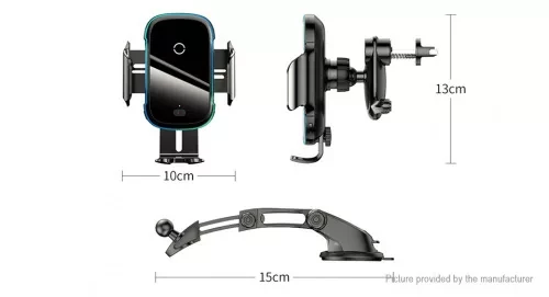 Автомобильный держатель с беспроводной зарядкой Baseus Light Electric Car Holder Wireless Charger 15W - фото 4 - id-p144938578