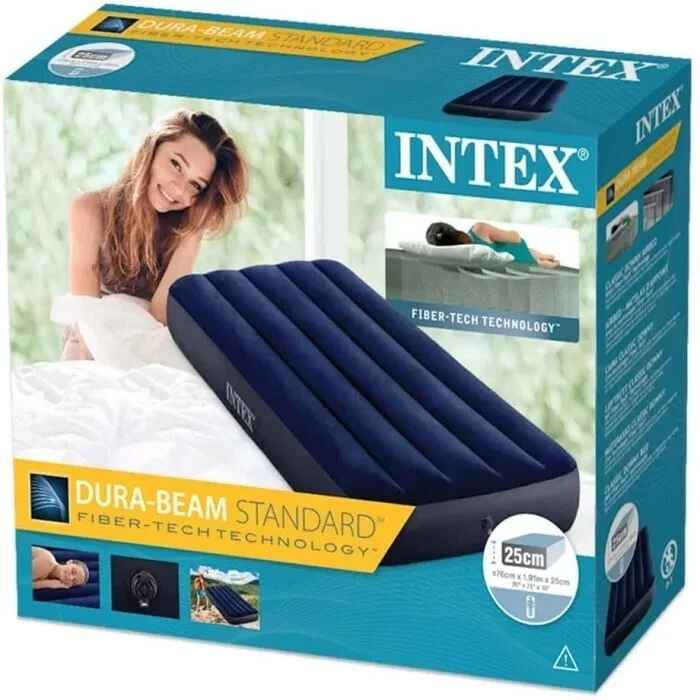 Матрас надувной одноместный Intex Classic 191x76x25 см (64756) - фото 2 - id-p158109734