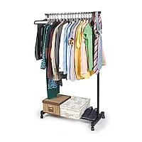 Напольная передвижная вешалка стойка для одежды SINGLE-POLE TELESCOPIC CLOTHES RACK