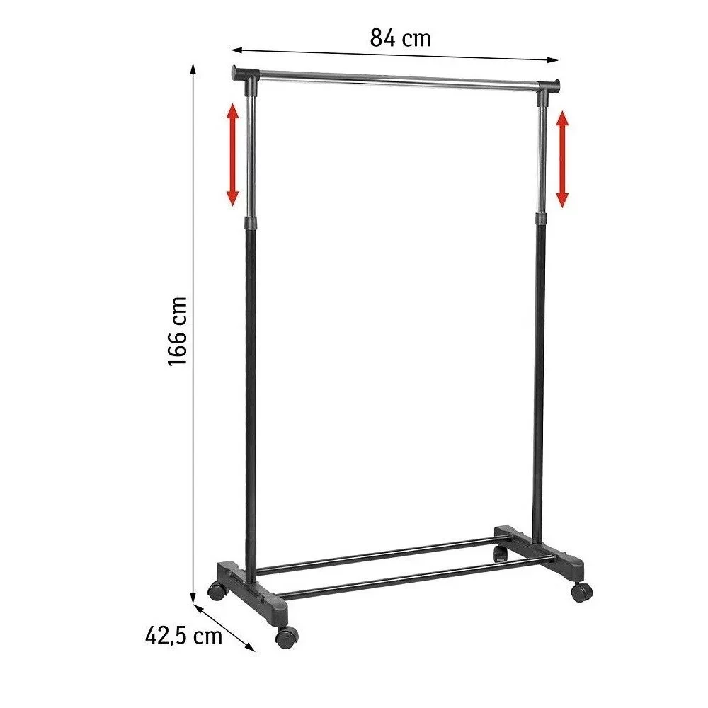 Напольная передвижная вешалка стойка для одежды SINGLE-POLE TELESCOPIC CLOTHES RACK - фото 3 - id-p131852512