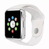 Умные часы Smart Watch A1 (серебристый/белый)