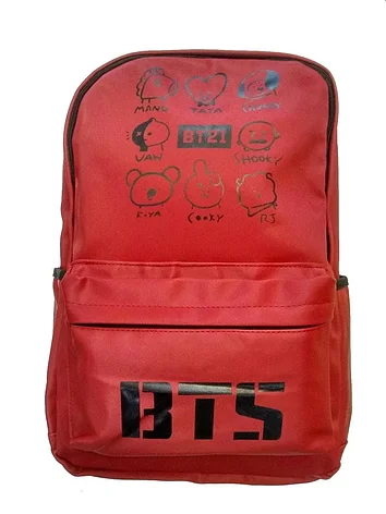 Городской рюкзак BTS Smile (красный), фото 2
