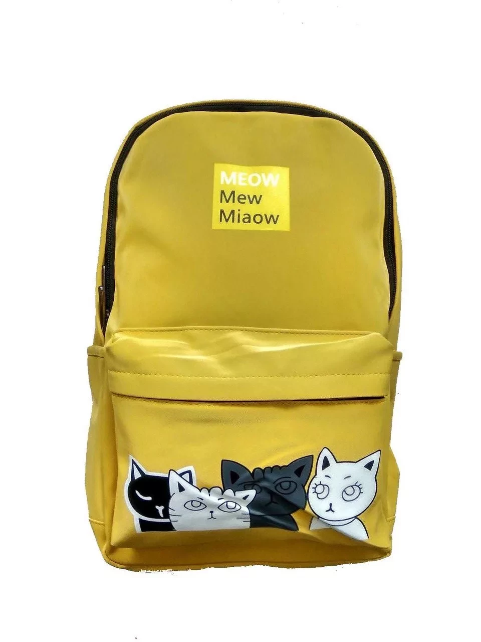 Городской рюкзак Meow Mew Miaow (желтый) - фото 1 - id-p130026968