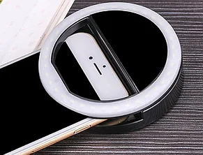 Светодиодное LED кольцо для селфи Selfie Ring Light зарядка от USB, фото 2