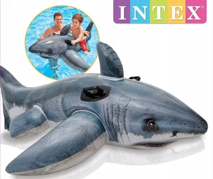 Надувная игрушка-плотик Акула 173x107 см Intex 57525 - фото 4 - id-p158761315