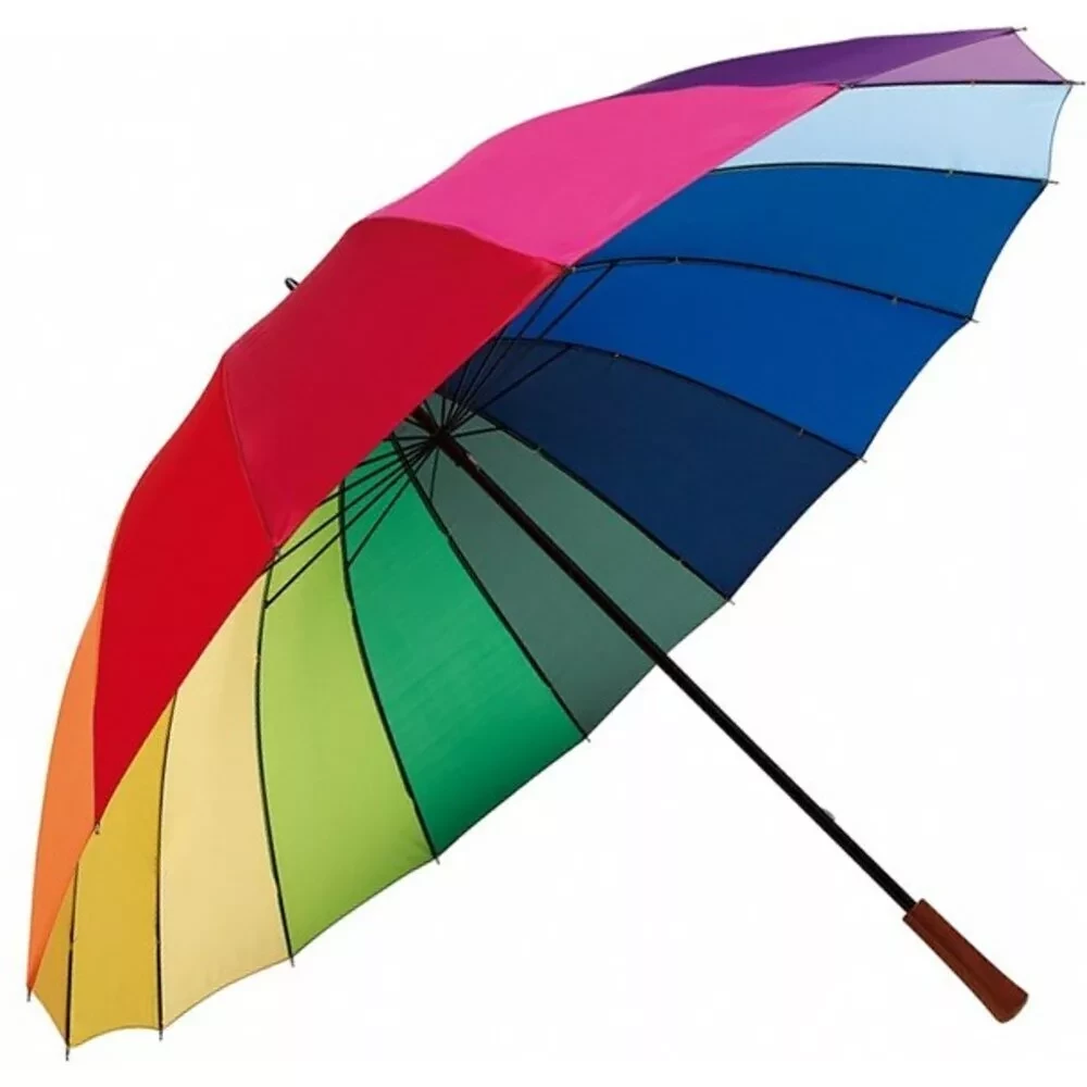 Зонт-трость Радуга (24 спицы) - фото 1 - id-p108442888