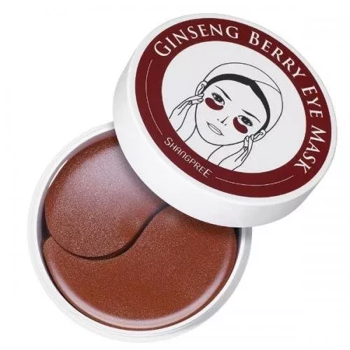 Гидрогелевые патчи для глаз Ginseng Berry Eye Mask QALMA  с экстрактом женьшеня