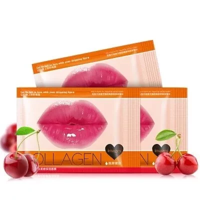 Увлажняющие патчи для губ с экстрактом вишни IMAGES Beauty Collagen 1 шт. - фото 1 - id-p118023421