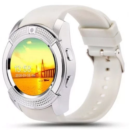 Умные часы Smartwatch V8 (белый) - фото 1 - id-p73880188