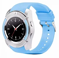 Умные часы Smartwatch V8 (синий)