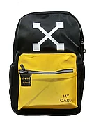Городской рюкзак Off-White My Care (черный/желтый)