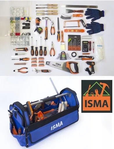 Набор инструментов ISMA 1505пр.1/4''(6гр)(5-13мм), в сумке - фото 1 - id-p154667277