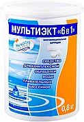 Многофункциональные картриджи для обработки воды бассейнов Мультиэкт 6 в 1 (банка 800 г)