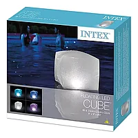 Плавающая светодиодная подсветка для бассейна Intex Куб (28694)