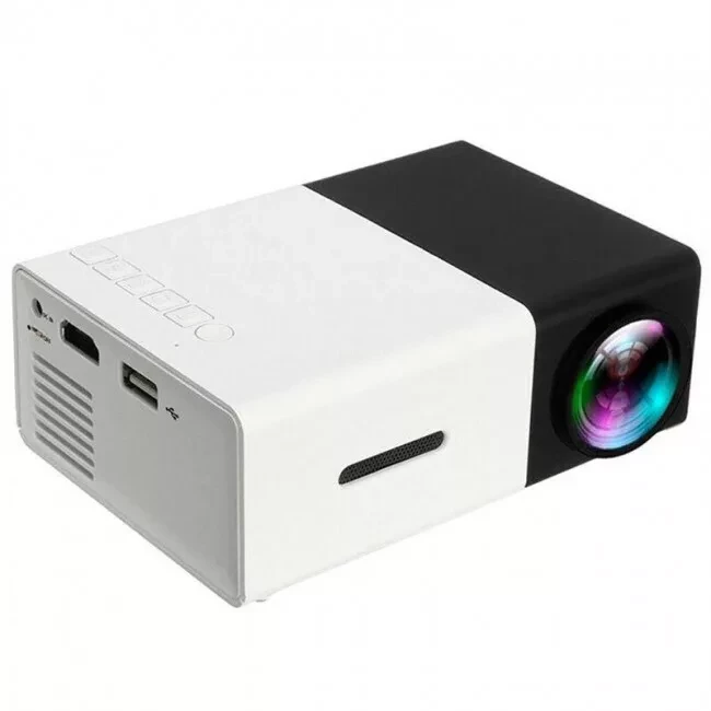 Мини проектор Salange YG-300 Black-White - фото 1 - id-p160137972