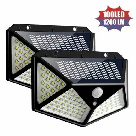 Фонарь с датчиком движения на солнечной батарее 100 LED Solar Interaction Wall Lamp - фото 1 - id-p160201849