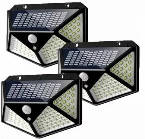 Фонарь с датчиком движения на солнечной батарее 100 LED Solar Interaction Wall Lamp - фото 3 - id-p160201849