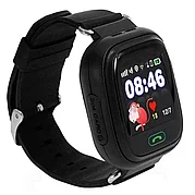 Детские часы с GPS трекером Smart Baby Watch Q90 (G72) Wifi (черный)