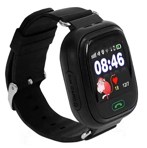 Детские часы с GPS трекером Smart Baby Watch Q90 (G72) Wifi (черный), фото 2