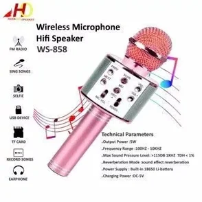Караоке-микрофон HANDHELD/WSTER WS-858 Pink, фото 2